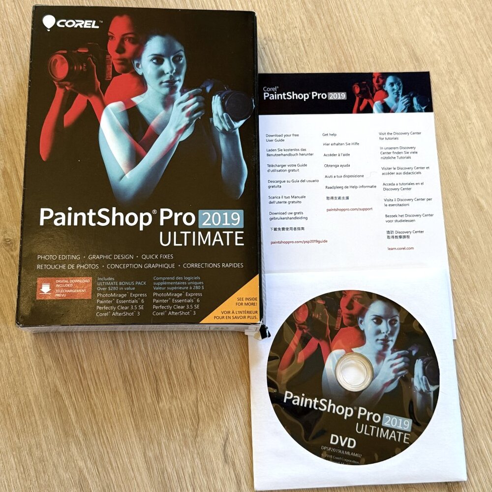 COREL PAINTSHOP PRO 2019 ULTIMATE PAINT SHOP PRO WINDOWS 10, 8 & 7